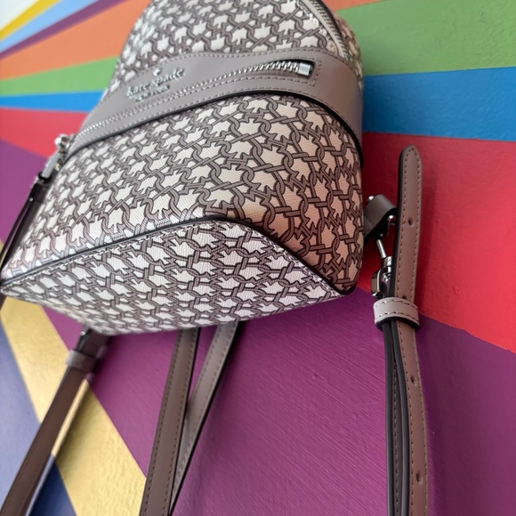 Kate Spade Spade Link Convertible Mini Backpack | Neutral - Picture 4 of 14